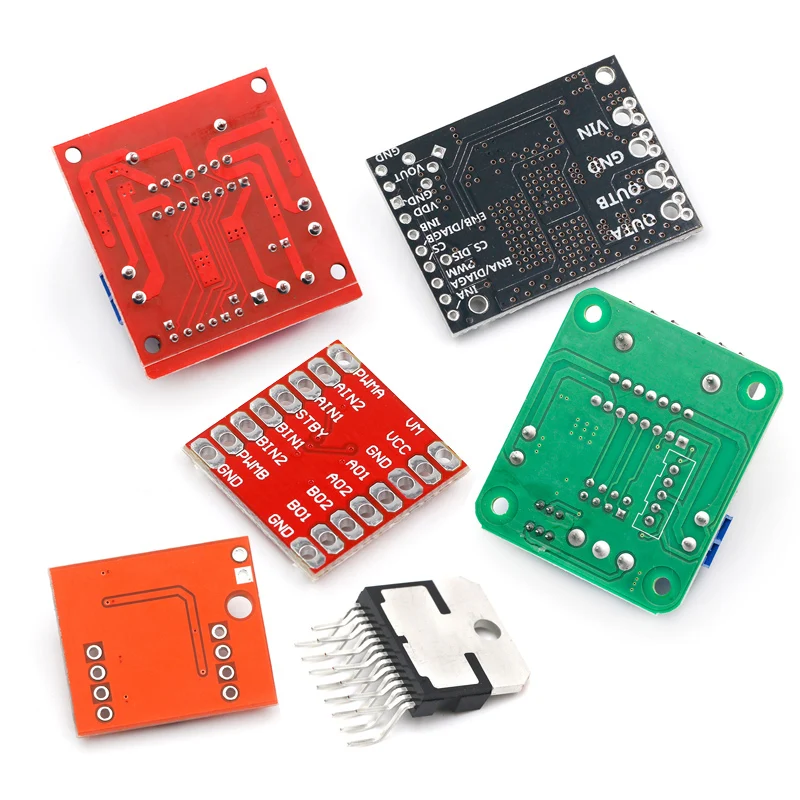 L298N Motor Drive Board Module, DC Stepper Motor Motor, Veículo Inteligente Robô Acessórios, TB6612FNG