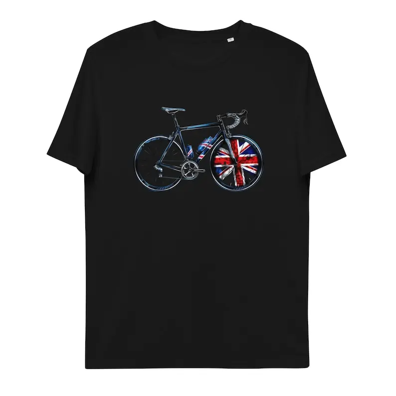 Cycling T Shirt GB Bike Disc Wheel Cycling Clothing Bike Bicycle T Shirt TEEHUB Vintage MTB Men's T-Shirts Graphic T Shirts