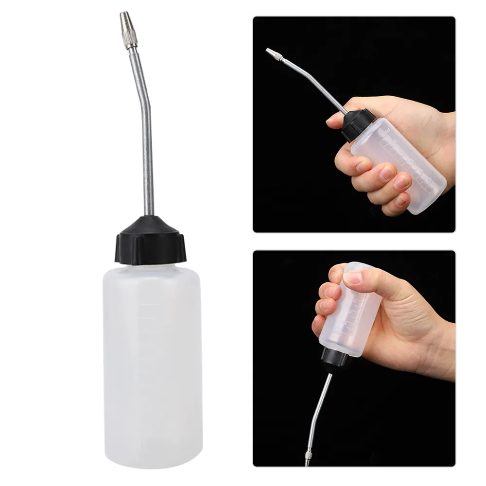 5pcs Long Tip Oil Dispenser Iron Mouth Spou Extended Spout Sewing Machine Oiler 120ml Plastic Oil Bottle Sewing Machines