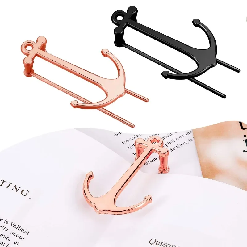 Book Reading Graduation Gifts Metal Anchor Bookmark Creative Page Holder Clip for Students School Stationery Office Supplies