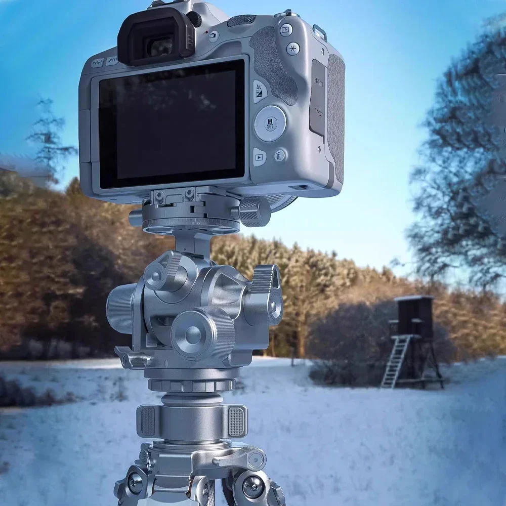 For Leofoto G4 Geared Ball Head Professional Gear Tripod SLR Photography Landscape Macro Panorama Shooting slilver