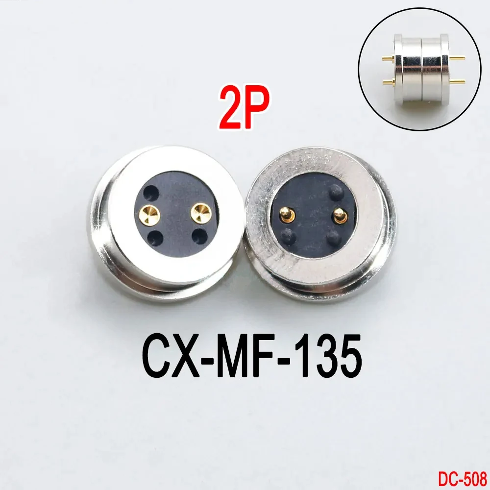 1 Paar runde 10A Hochstrom-Magnet-Saugfeder-Pogo-Pin-Steckverbinder, männlich und weiblich, DC-Stromlade-Magnetstecker – Detail 2