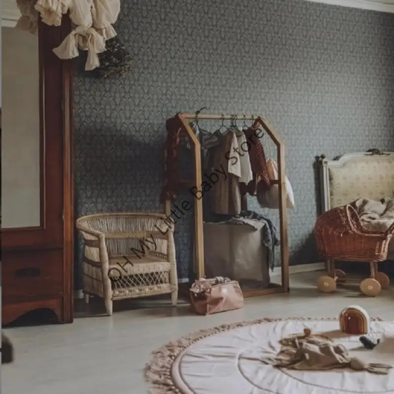 M76C سجادة أرضيات للأطفال من القطن الناعم للعب حصيرة البساط وسادة الزحف بطانية النشاط الأرضي وسادة ديكور غرفة الأطفال