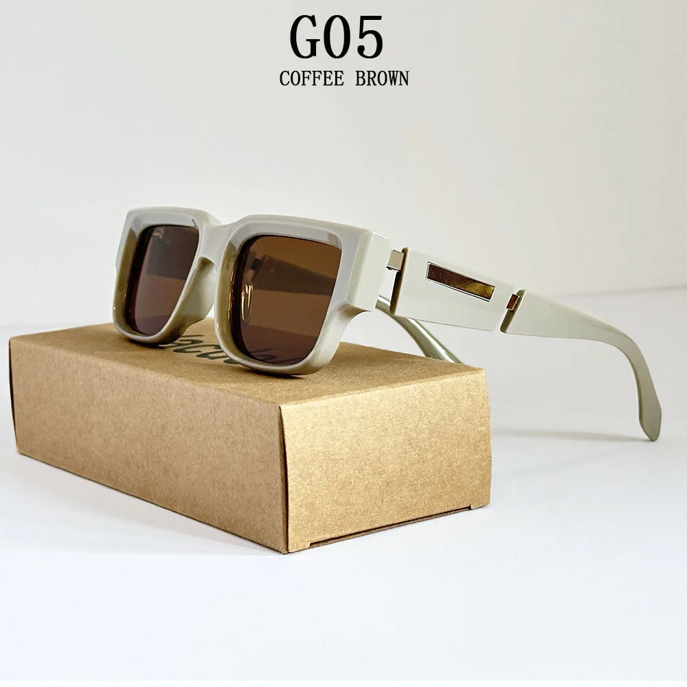 Neue Quadrat Sonnenbrille Männer Luxus Sonnenbrille Frauen Vintage-Mode Gläser Sommer Urlaub Gafas De Sol Hombre Lunette Soleil Femme – Detail 5