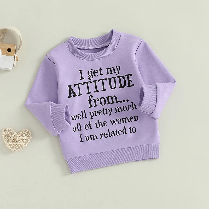 Sweat-shirt à manches longues pour enfants, pulls College avec lettres, tenue mignonne pour tout-petits, vêtements d'automne pour filles