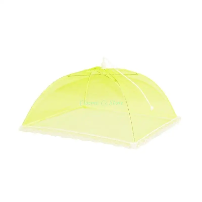 X90F Foldable Fly Cover Folding Insect Proof Cover Reusable Mesh Screen Covers Collapsible Tents Accessories