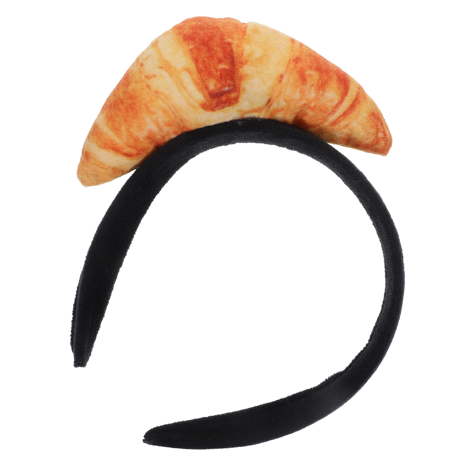 

1pc Croissant Food Hairband Lightweight Comfortable Women All Hairstyles Masquerade Festivals Cosplay Carnival Simulation Food