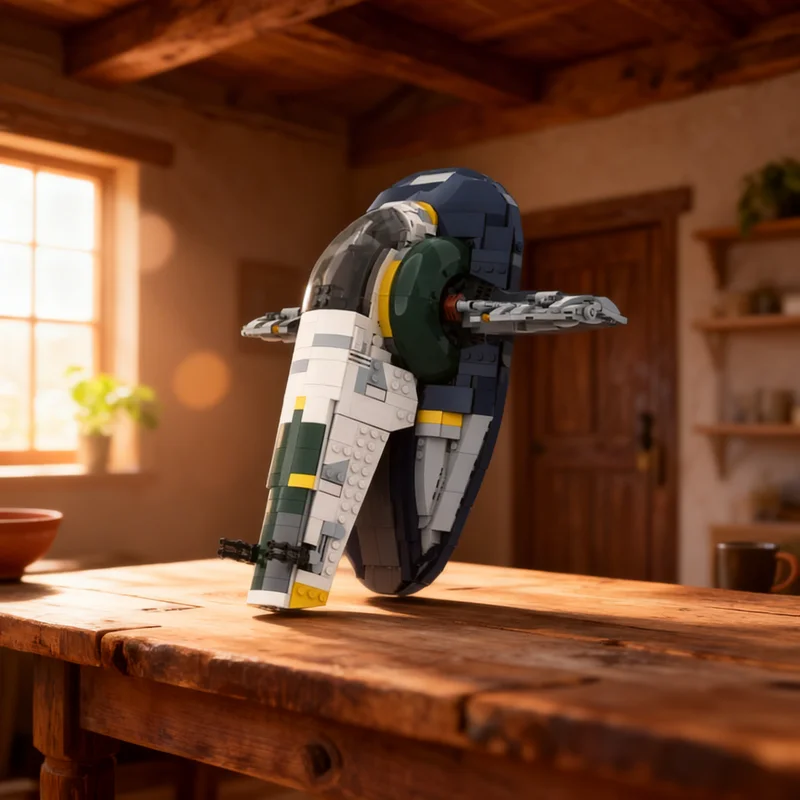 

1464pcs MOC Jango Slave I Star Battle Model Building Blocks Toy Gift Creative Display Collectible Desk Premium Adult Kids Home