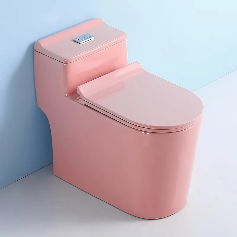 Color toilet personalized creative home hotel large apartment yellow black blue orange green pink toilet toilet European style