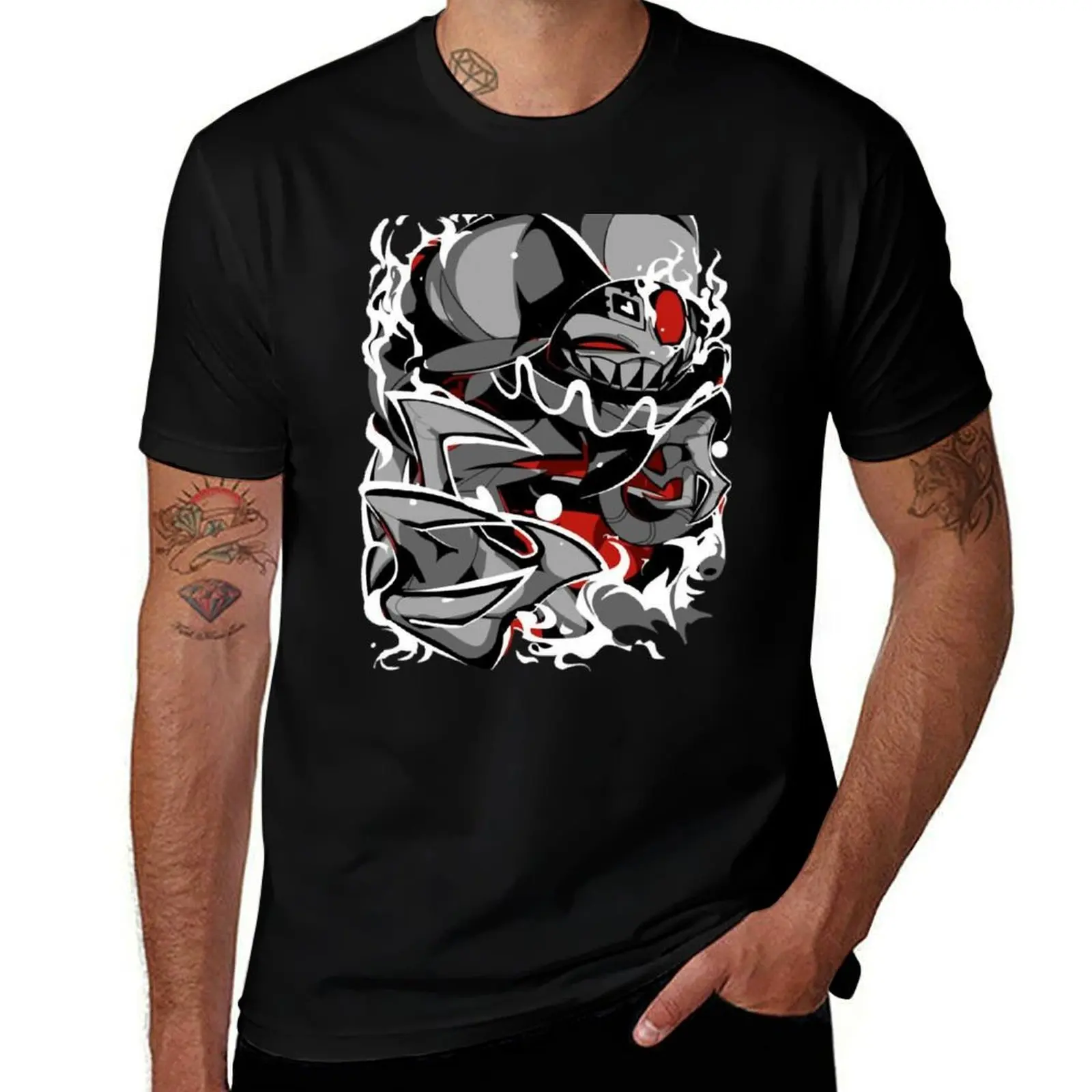 Fizzarolli Demon Design - Helluva Boss T-Shirt Casual Soft Cotton Short Sleeve Tee T-Shirt