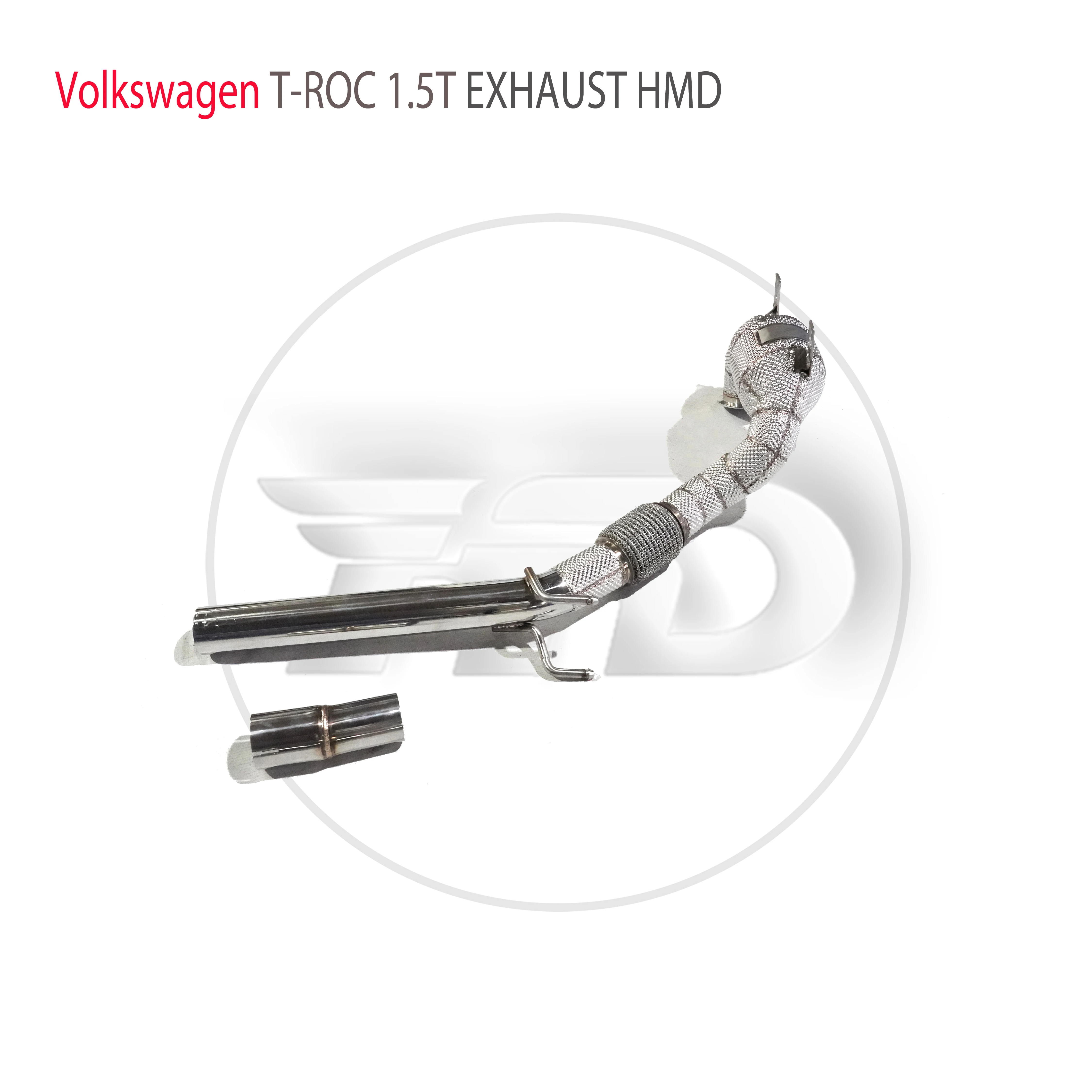 

HMD Exhaust System High Flow Performance Downpipe for Volkswagen T-ROC 1.5T Without Catalytic Converter Header