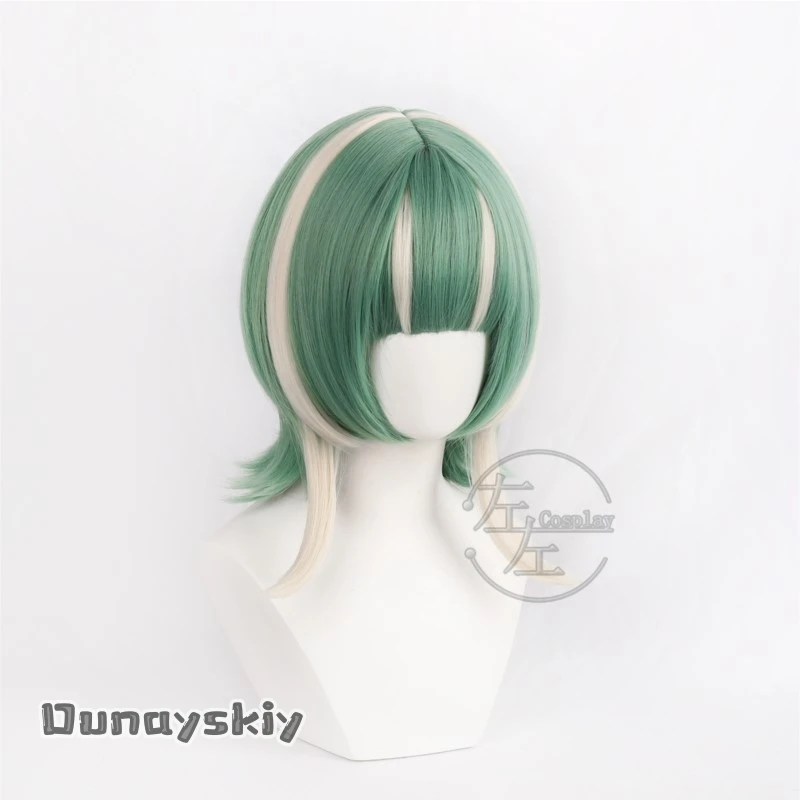 Am C S@ Tamzy لعبة Zanka Semiu شعر مستعار تأثيري مع أقراط مقاومة للحرارة الشعر Zanka GACHIAKUTA شعر مستعار تأثيري 45 سنتيمتر طول شعر مستعار #6