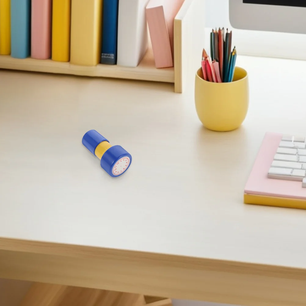 

6Pcs Pre-Inked Self-Inking Educational Clock Stamper Set Clock Learning Recognition Stamps Teaching Kids Classroom Home