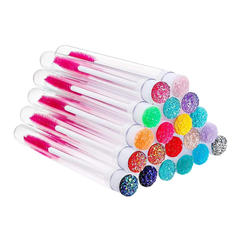 

20pcs Eyelash Brush Tubes Mascara Bottles Eyelash Tubes Mascara Empty Cream Bottle Clear for Eyelashes Volume Travel
