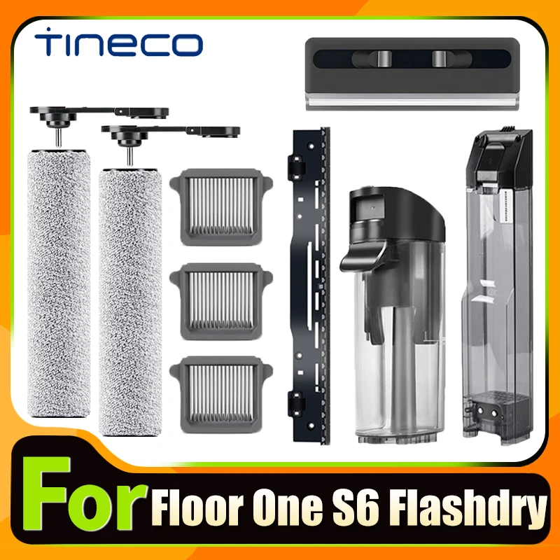

Accessories For Tineco Floor One S6 Flashdry Wet Dry Brush Roller Heap Filter Vacuum Cleaner Dirty Water Tank Spare Parts