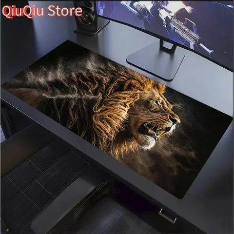 lion Tiger Mouse pad Non-slip HD Print Large Size 900x400mm Desk Mat Rubber Computer Rug Gamer Mouse pads  PC