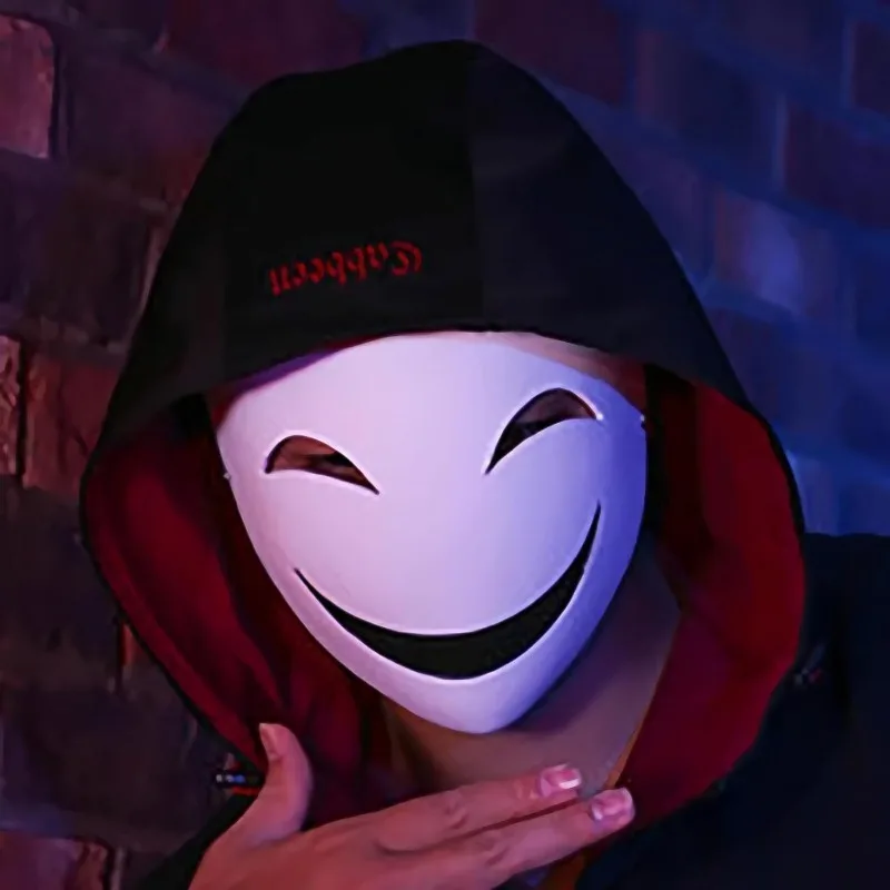 Cool Light Up Masks for Cosplay | Hacker Mask Purge & Boywithuke Style | Lightweight Halloween Mask for Parties | Slipknot Fans