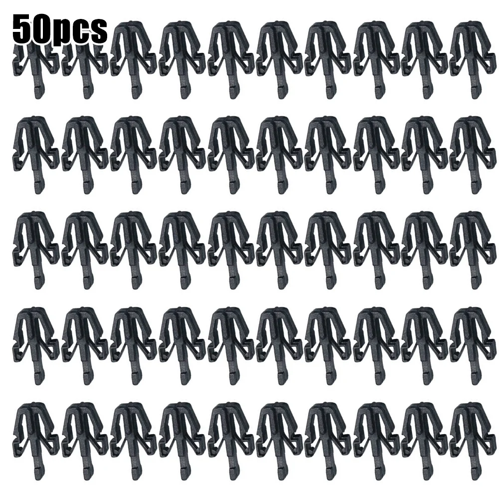 Pack of Fifty Reliable Black Plastic Clips for Designed for Radiator Grilles on for chevrolet and For GMC Vehicles Year Range