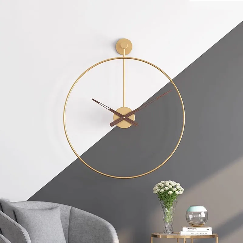 Restaurant Creative Wall Clocks Living Room Design Silent Simple Wall Clocks Round Minimalist Relogio De Parede Home Decoration