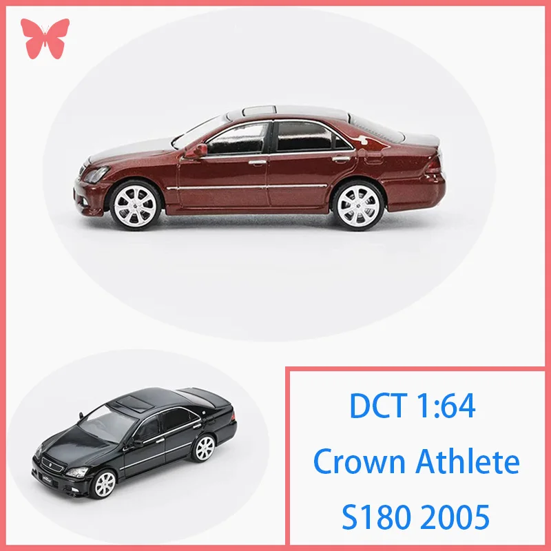 

Модель автомобиля DCT 1:64 Crown Athlete S180 2005 из сплава, статическая коллекционная модель, украшение, праздничный подарок, игрушка, сувенир