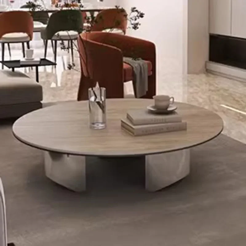 Italian Nordic Coffee Table Aesthetic Unique Apartamento Korea Side Table Free Shipping Oval Arredamento Living Room Accessories