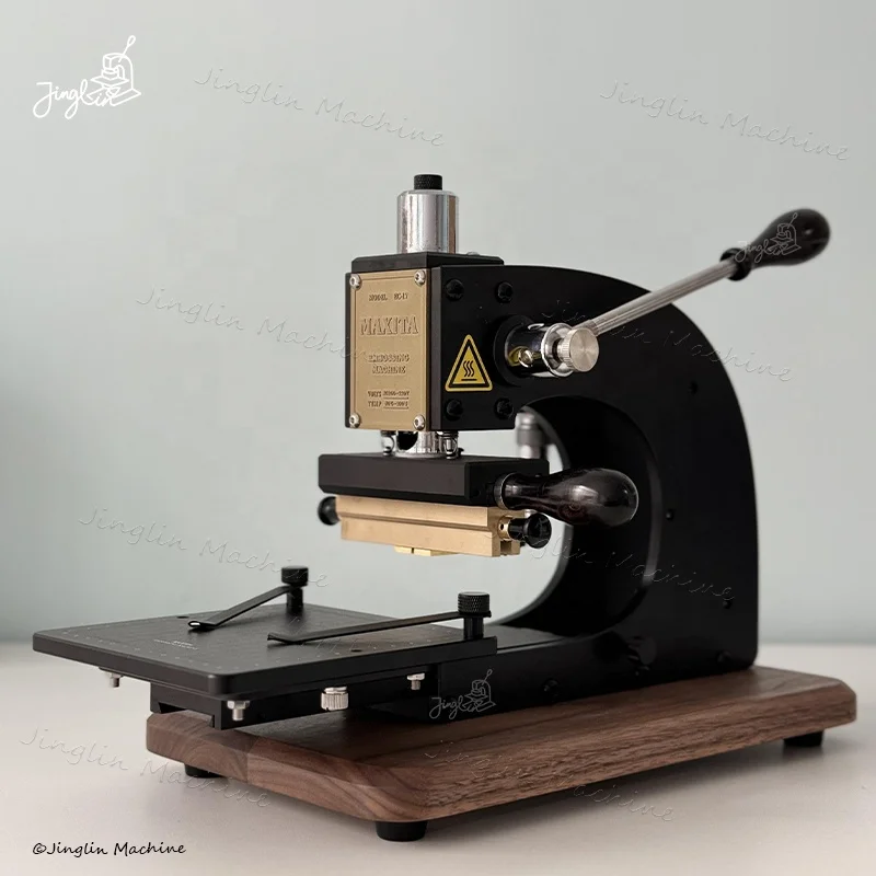 Portable Hot Foil Embossing Machine 110V/220V Gold Foil Stamping Machine Custom Logo Leather Embossing Machine for Wallet