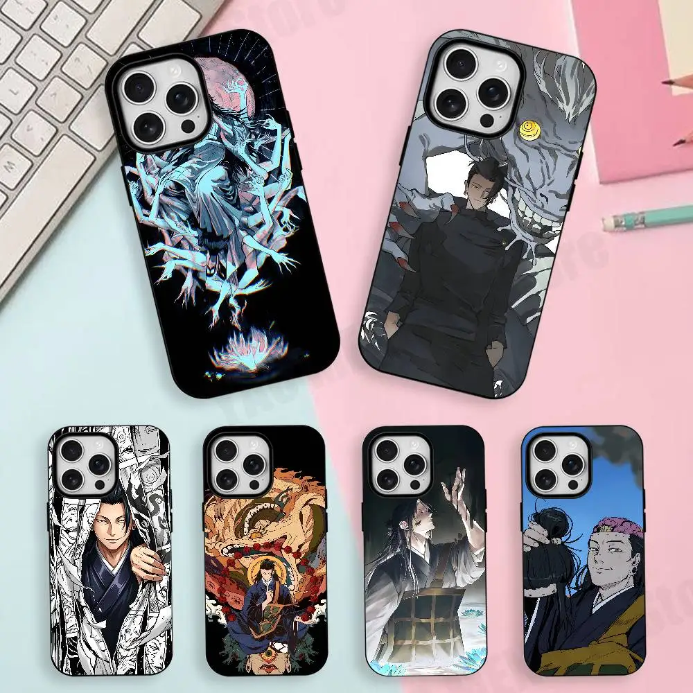 

K-Kenjaku Anime For Iphone 17,16,15,14,13,12,11 Pro Mini Max XS Case Frosted Magnetic Cover For Shockproof Bumper Funda