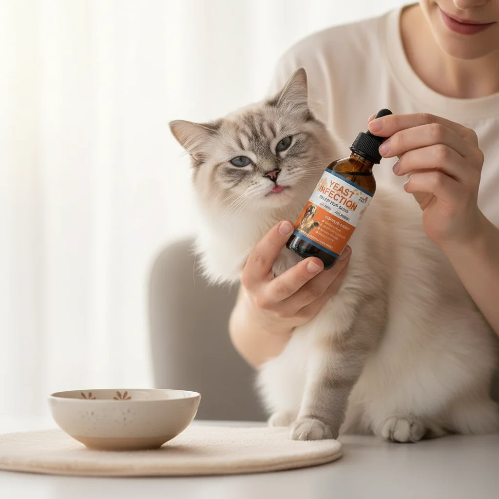 60ml Pet Yeast Drops for Dogs Cats Digestive Enzyme Probiotics for Pet Gut Health Relief for Constipation Diarrhea Supplements