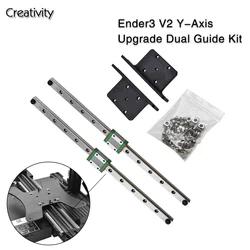 Ender3/V2/ Pro Upgrade Y-axis Dual Linear Rail kit MGN12H 300MM Linear Guide For Ender 3 Ender 3 V2 Ender 3 Pro 3D Printer CNC