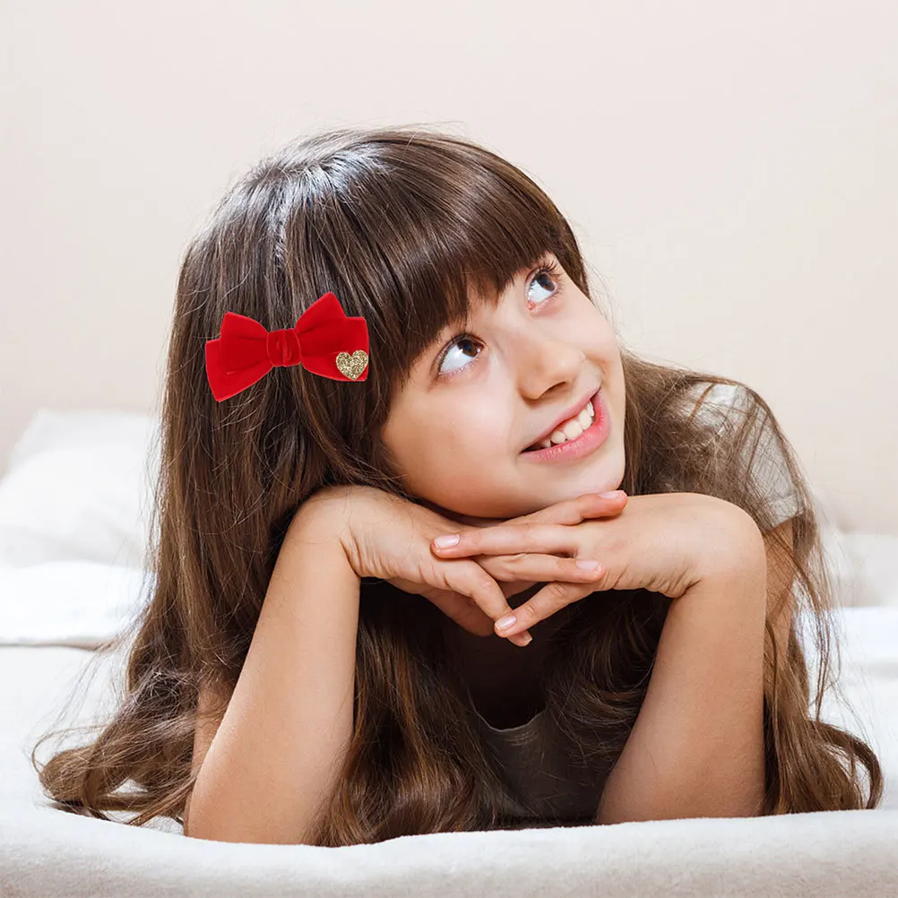 

4Pcs Bowknot Hair Clips for Girls Durable Lightweight Styling Clips Party Hair Accessories Bow Barrettes for Girls