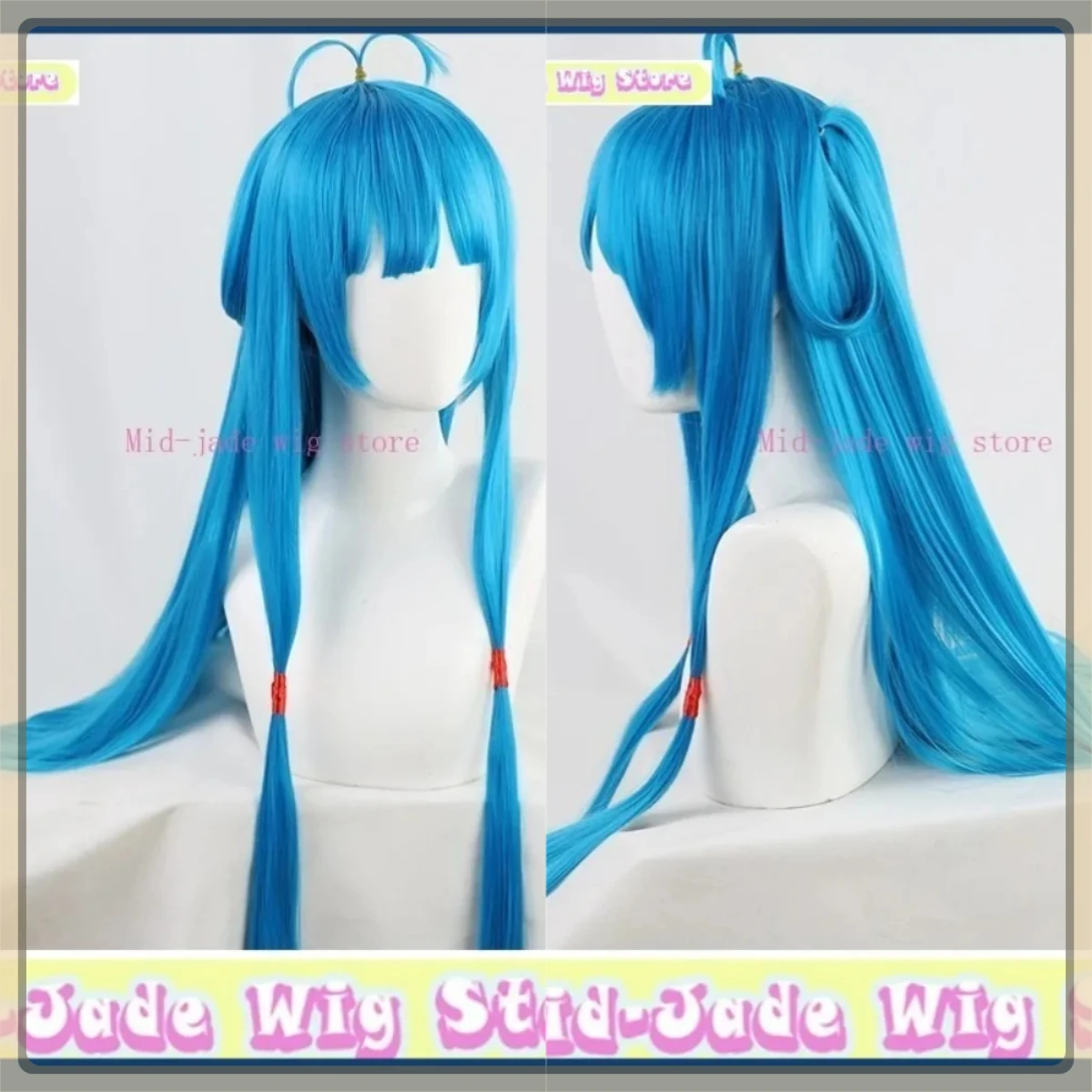 

Mid-jade Wig Store Honor Of Kings Adult Cai Wenji Cosplay Wig Anime Game Role-playing Halloween Party Performance Synthetic Hair