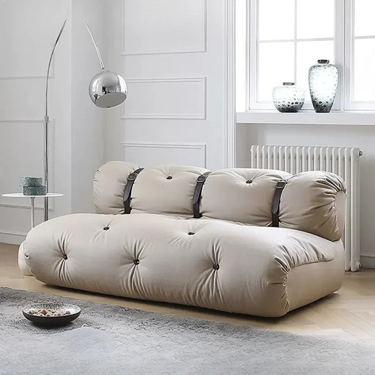Fabric sofa living room designer small apartment technology cloth sofa exhibition hall studio