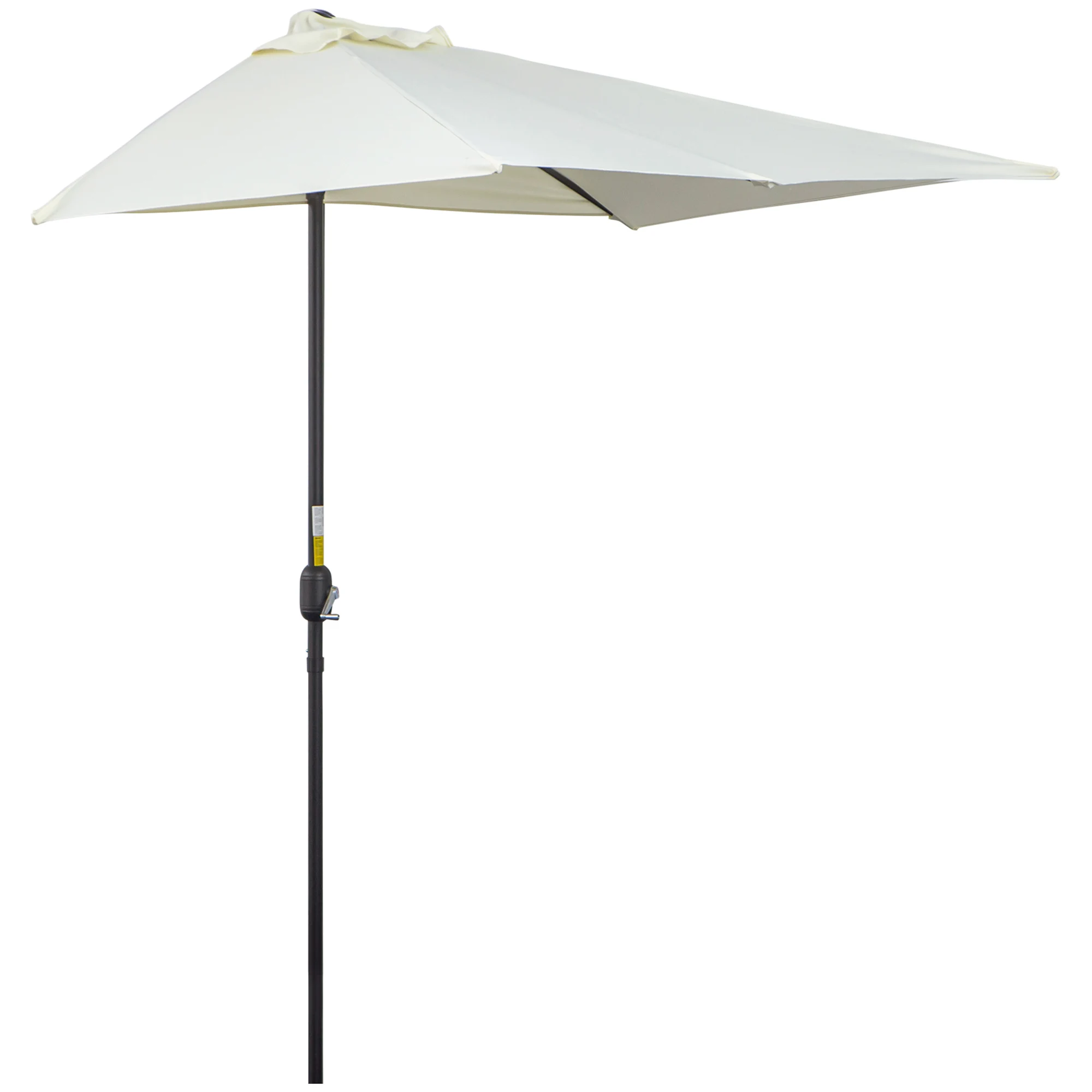 Outsunny Sombrilla Rectangular 230x130x245 cm con Manivela Protección UV 30+
