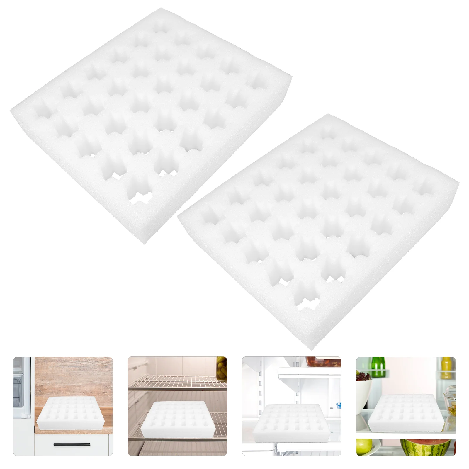 2 Sets Crib Mattress Protector Topper Egg Protection Tray Foam Eggs Protective Holder White Carrying Baby