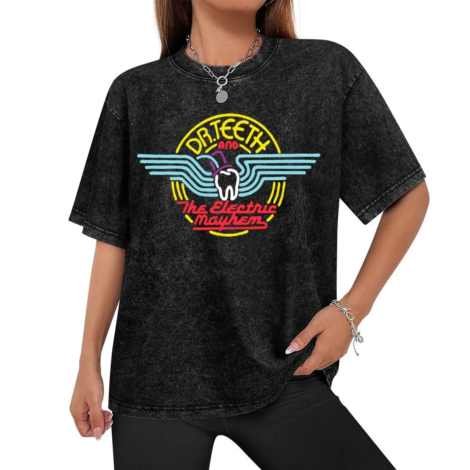 BEST SELLER - Dr Teeth And The Electric Mayhem Logo Merchandise T-Shirt oversized t shirt sports fans vintage mens t shirt