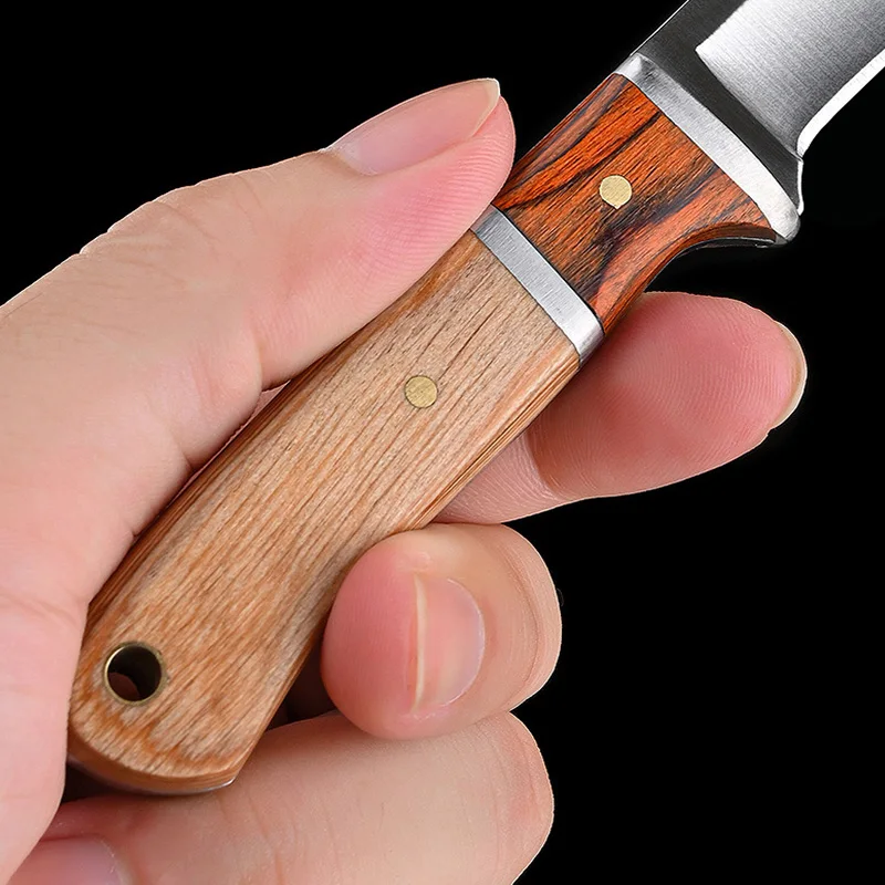 Stainless Steel Sharp Boning Knife Kitchen Cleaver Meat Vegetable Fruit Paring Knife Chef Slicing Knife Fish Cutting with Cover