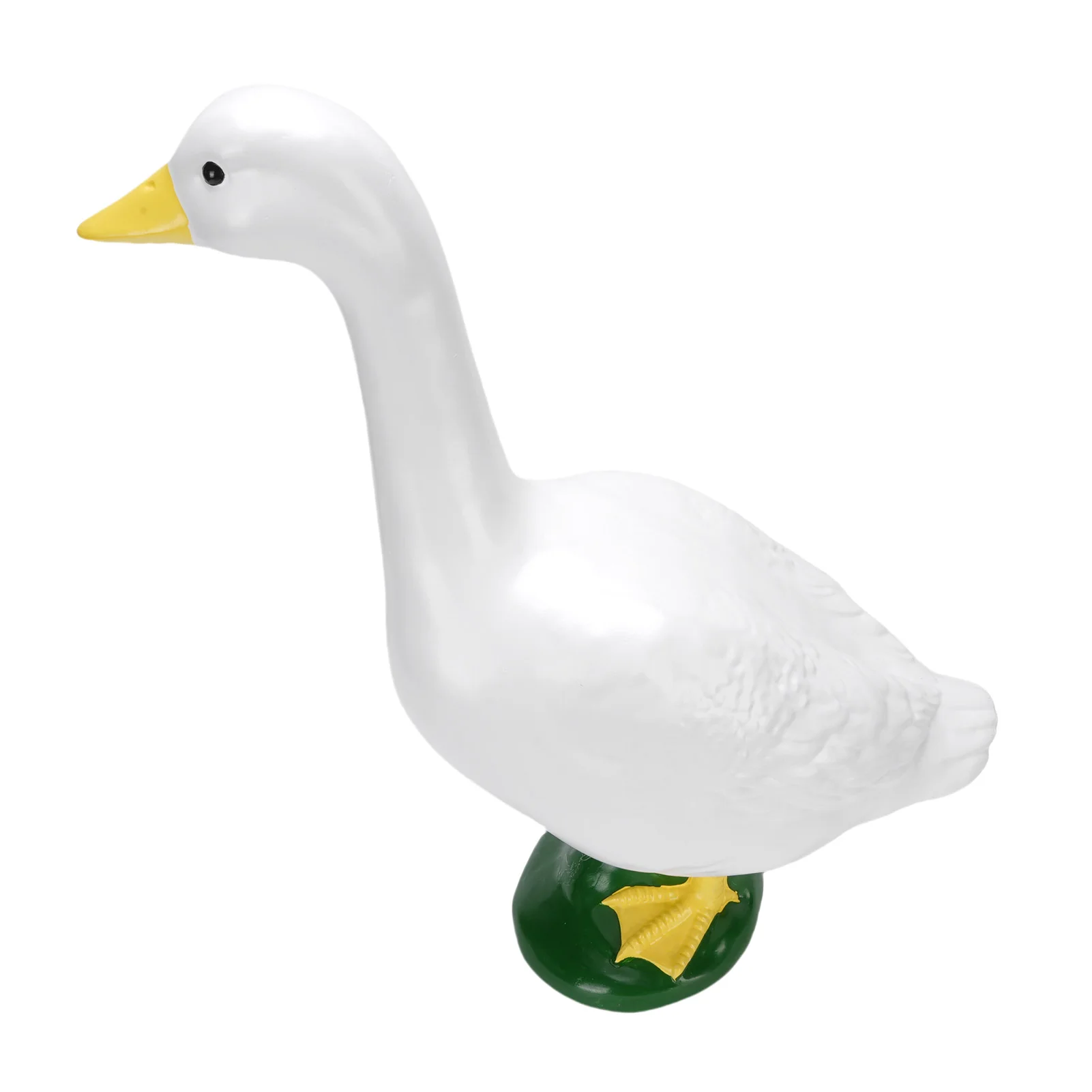 

Садовая статуя гуся из смолы, реалистичная, большая, белая, для декора бассейна, двора, улицы, уличный декор в виде гуся