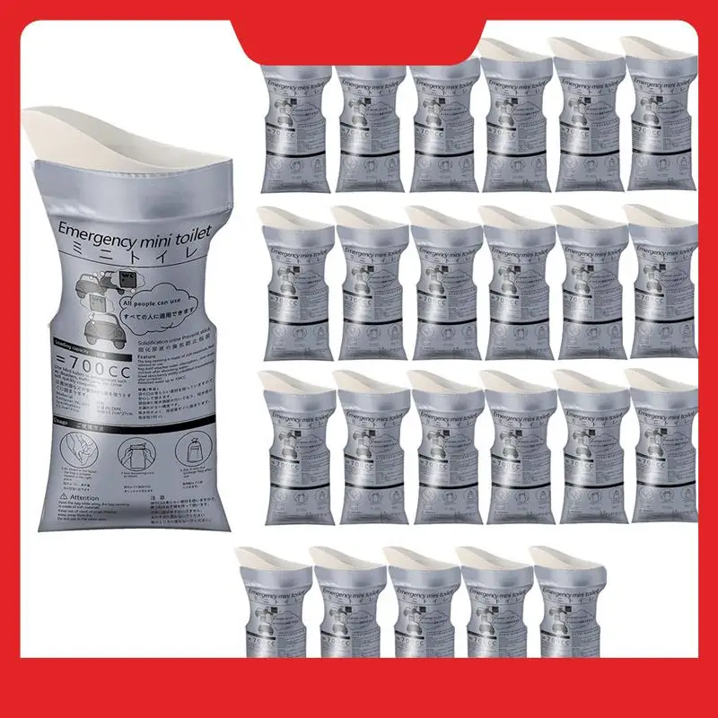 

A32HOT-24 PCS Disposable Urine Bag,700ML Emergency Mini Toilet For Camping Road Trip Jam, Urine Bag Pee Bags Travel Urinals