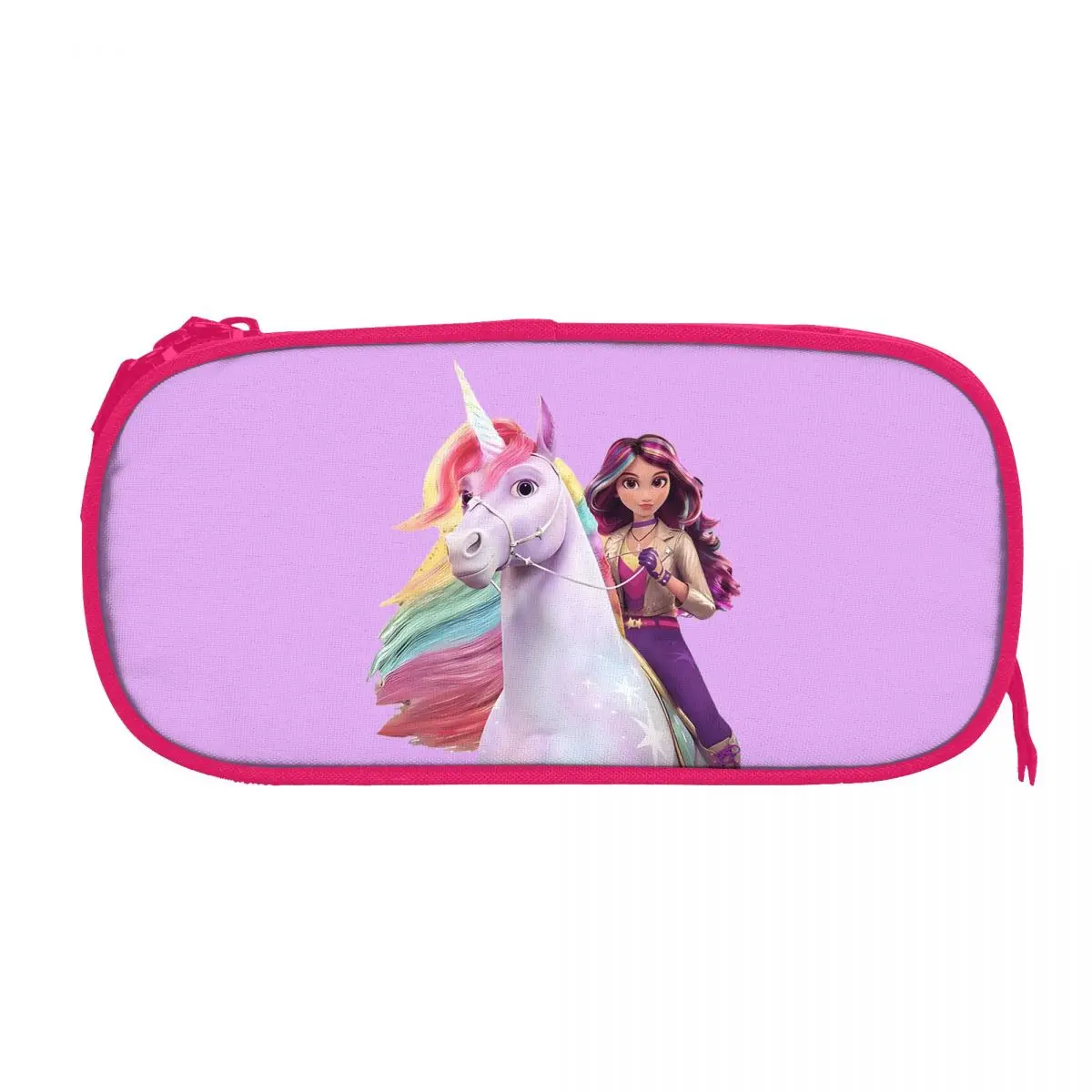 حافظة أقلام رصاص يونيكورن أكاديمية صوفيا وايلدستار للطلاب صندوق القلم المدرسية حقيبة أقلام رصاص ذات سعة كبيرة لتخزين الحقيبة