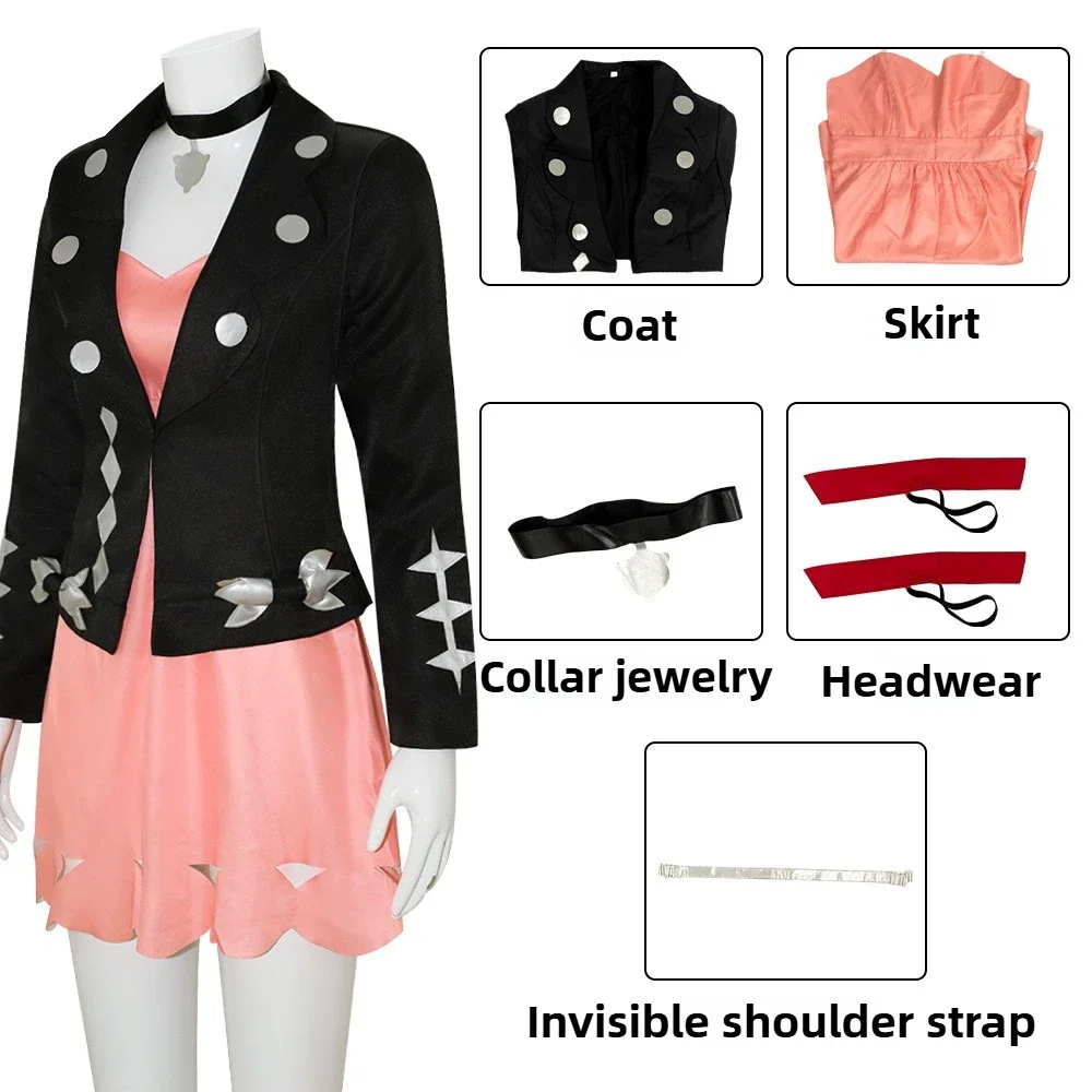 Marnie Dress Marnie Cosplay Costume Daily Suit Headwear Necklace Outfits Christmas Carnival Party Role Play Uniform for Women