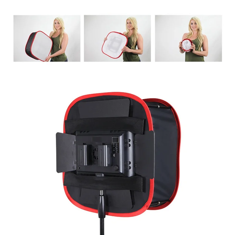 A73E-Portable Collapsible Softbox LED Light Panel Diffuse Light Room Lighting Modifier for LED Light