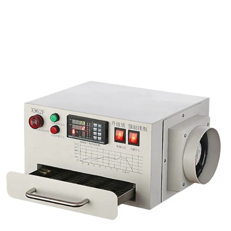 

Small reflow bench curved intelligent SMT SMT SMT machine precision pumping PCB smoke exhaust energy-saving reflow