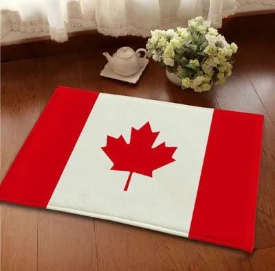 Ational Flag USA/UK Pattern Entrance Doormat Home Hallway Floor Mat Bathroom Anti-Slip Rug Flannel Kitchen Living Room Floor Mat