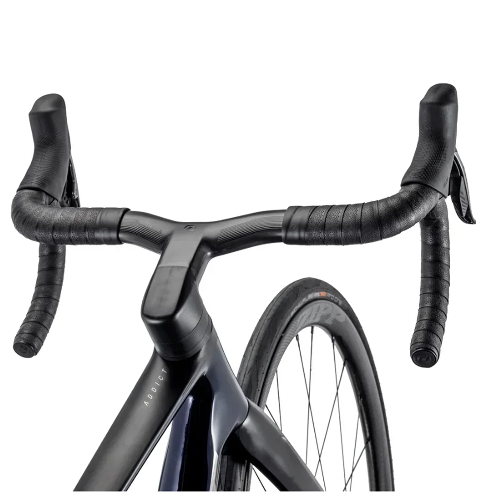 Syncros Creston IC SL Carbon-Cockpit Vollständig Intern Verlegter Kabel-Rennradlenker Di2 Matt Schwarz Integrierter Carbon-Lenker