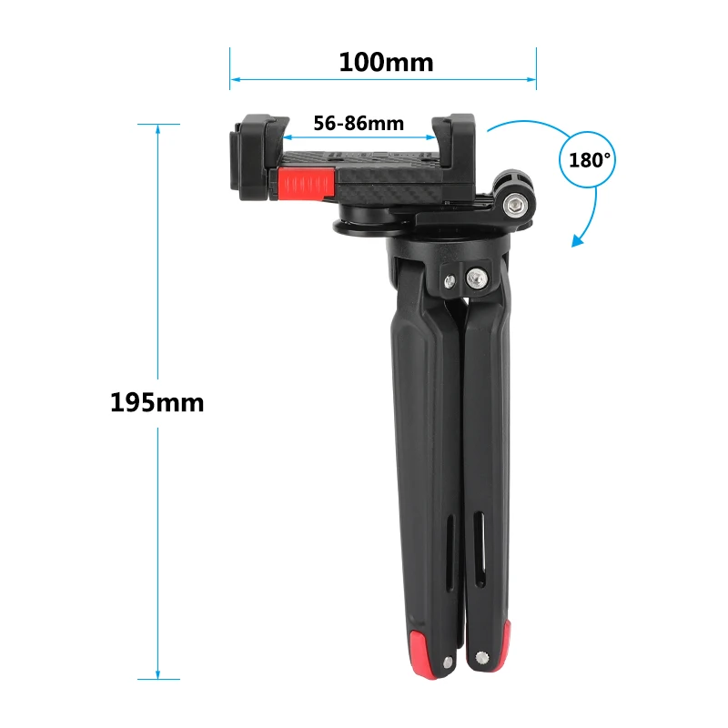 CAMVATE Gấp Gọn Chân Máy Mini Để Bàn Chân Đế Có Thể Điều Chỉnh Điện Thoại Thông Minh Kẹp Gắn Chụp Ảnh Du Lịch Video Ảnh