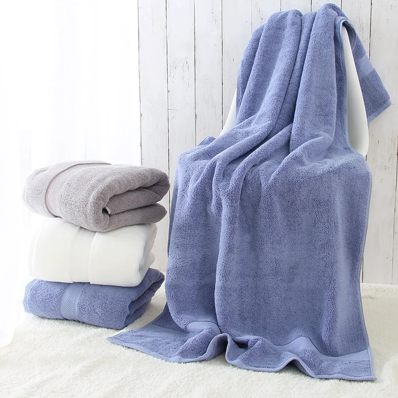 1pc Thick Luxury Egyptian Cotton Bath Towel Eco-friendly Terry Beach Towels For Adults Serviette Toalla Bathroom 80*160cm 900g