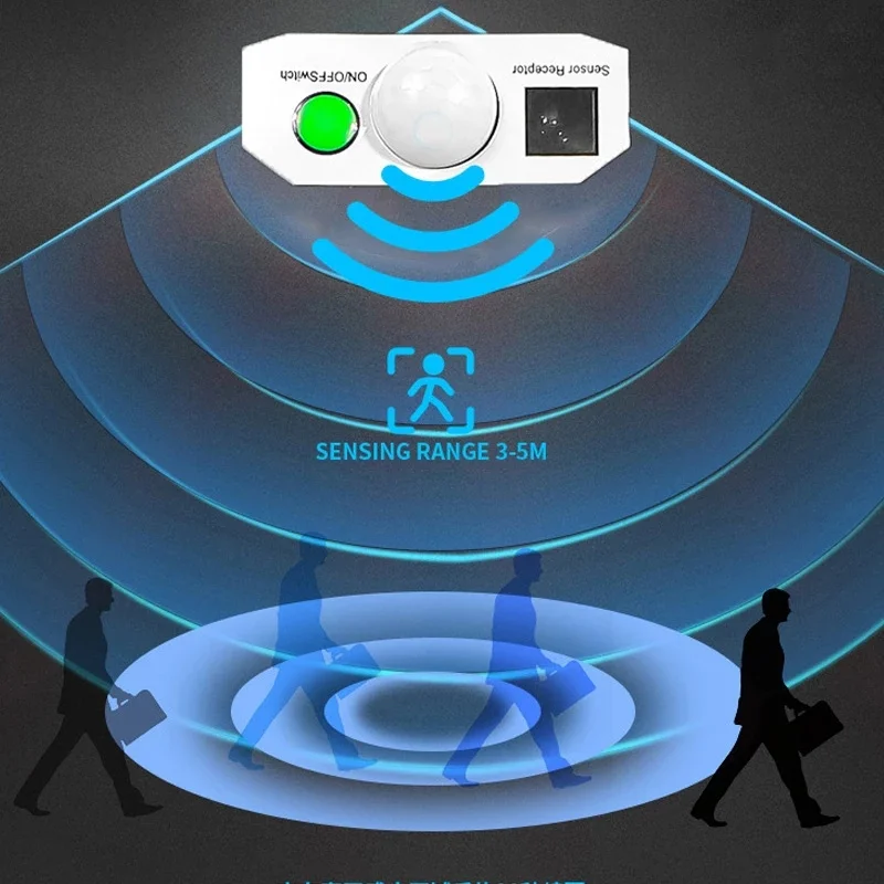 2 قطعة أضواء الشوارع الشمسية في الهواء الطلق، 6500K LED ضوء الغسق إلى الفجر، 3 أوضاع إضاءة، مستشعر حركة، جهاز تحكم عن بعد لساحة الحديقة #6