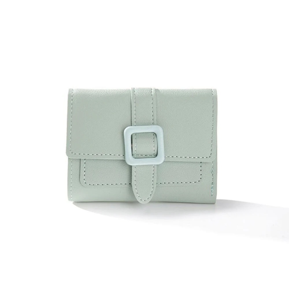 2024 Hot selling simple daily little fresh short solid color card holder women's high end wallet