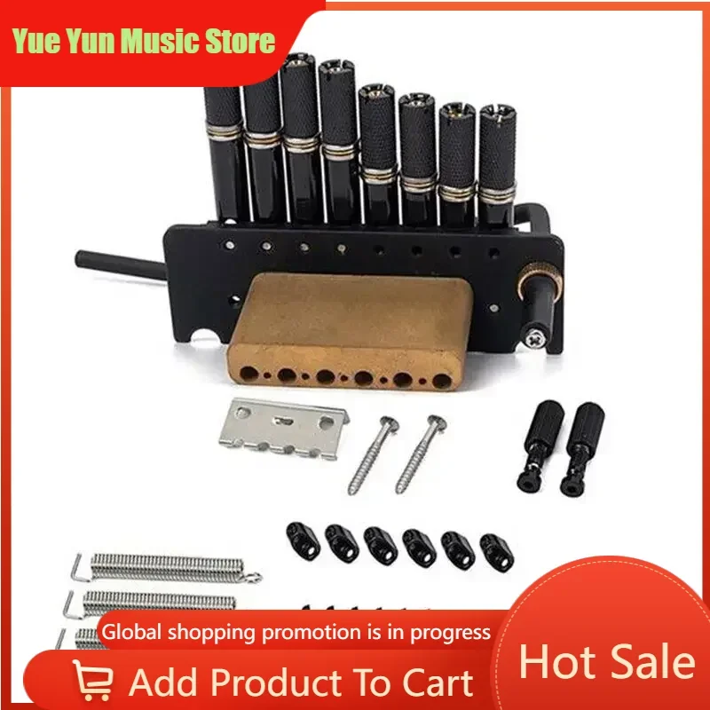 

Yue Yun Music Store-Discount Hot Sale-8-String Headless Guitar Bridge Set Professional Tremolo Bridge