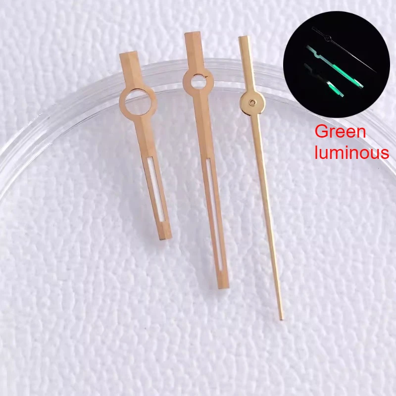 อุปกรณ์เสริมนาฬิกาสีฟ้า-สีเขียว/สีเขียวส่องสว่างนาฬิกามือเงิน/ทอง/Rose สีเหมาะสําหรับ NH35 ผู้ชายนาฬิกาอะไหล่